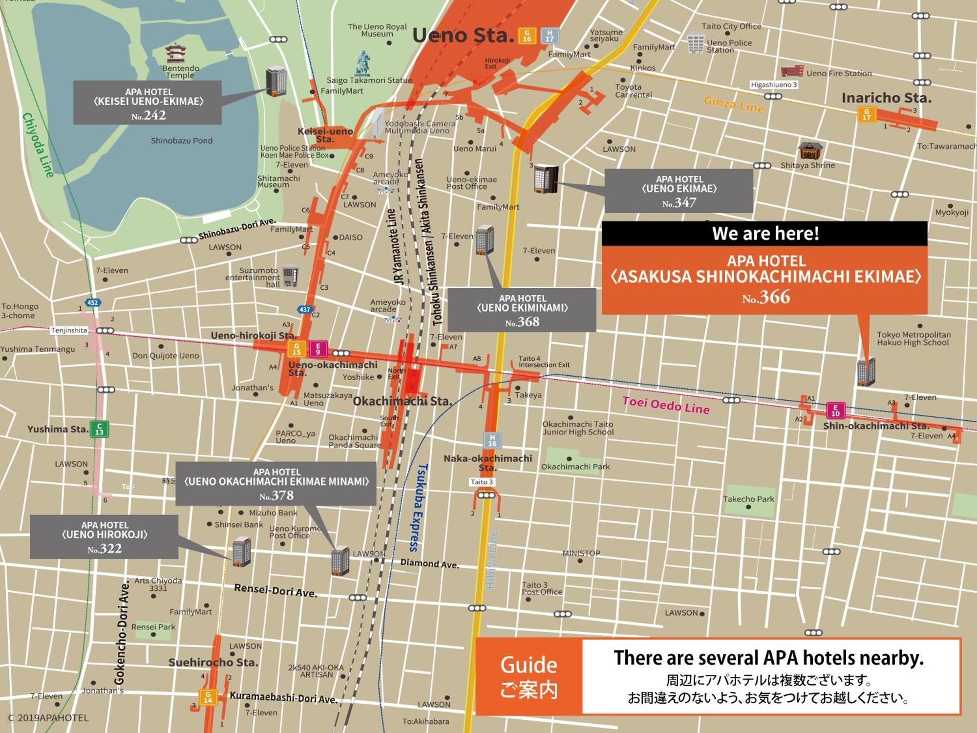 Apa Hotel Asakusa Shin Okachimachi Ekimae Tokyo Bagian luar foto